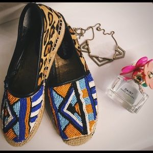 Sam Edelman Tribal bead flats